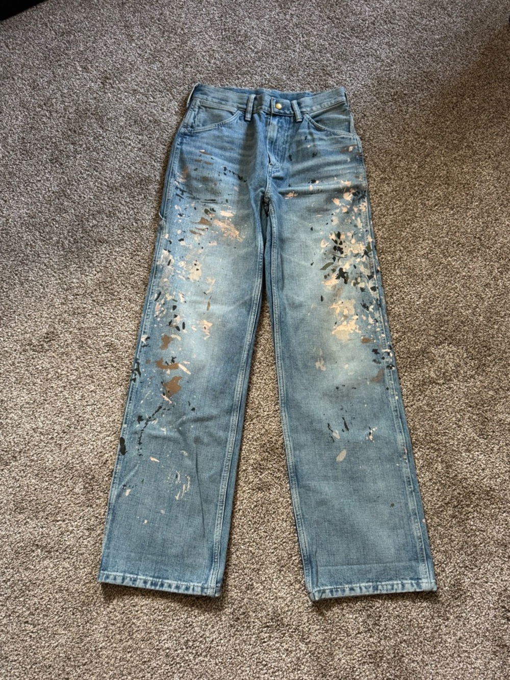Ralph Lauren Double RL Paint Splatter Denim Work Pant